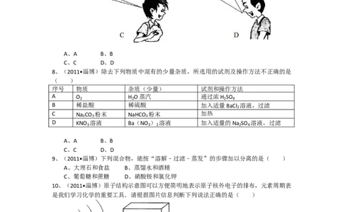 2011年淄博市化学中考试题及答案解析_中考真题_5.化学中考真题2015-2024年_地区卷_山东省_山东淄博化学10-21