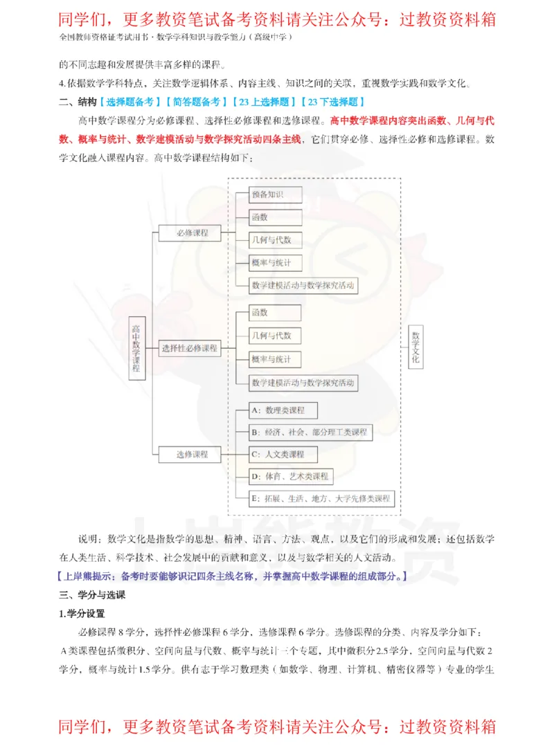 高中数学-教学知识与能力_教资_初高中2026教资_26上资料（持续更新）_高中科三_高中科目三资料包合集②_高中数学