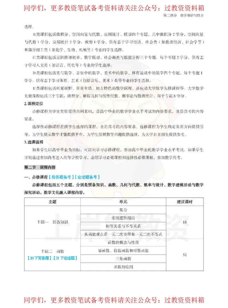 高中数学-教学知识与能力_教资_初高中2026教资_26上资料（持续更新）_高中科三_高中科目三资料包合集②_高中数学