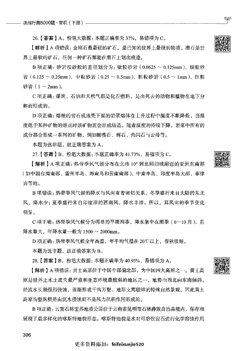 02常识（答案）2023年5月版_26吉林考备考资料包_11省考刷题包_04决战行测5000题_行测5000题2023年5月版次