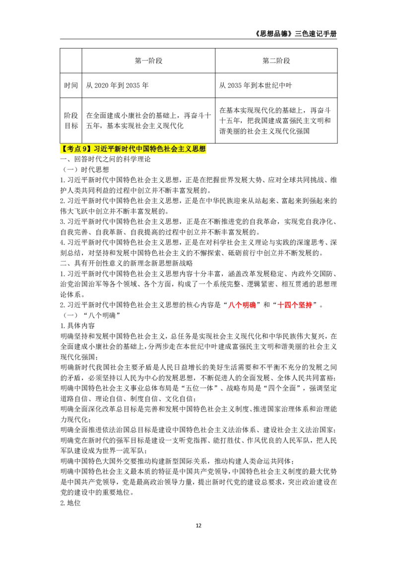 教师资格《（高中）思想品德》三色速记手册_教资_33教资笔试历年真题汇总（科一+科二+科三）_科三真题_02高中科三各科电子资料包合集_政治（资料文档）_高中政治