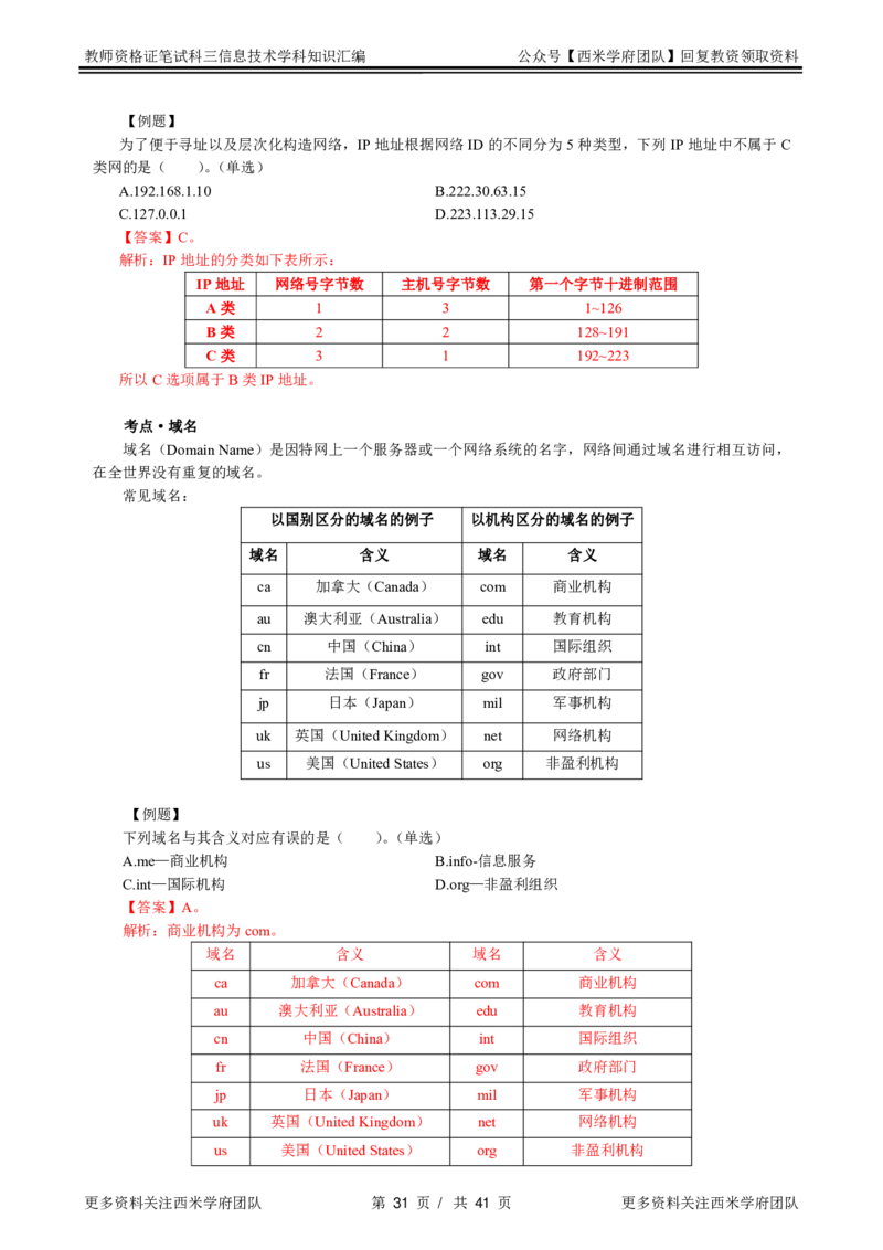 信息技术-知识点汇编_教资_25下资料合集二_25下最新科三知识点汇编+思维导图-高中_05.信息技术_03.思维导图+知识汇编