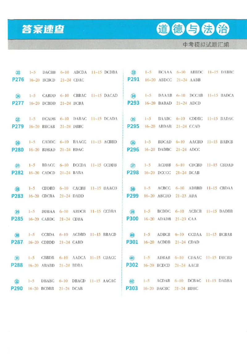 2025《一飞冲天-中考模拟试题汇编》道法答案_《一飞冲天-中考专项》2026版_一飞冲天-中考模拟试题汇编（2025版）