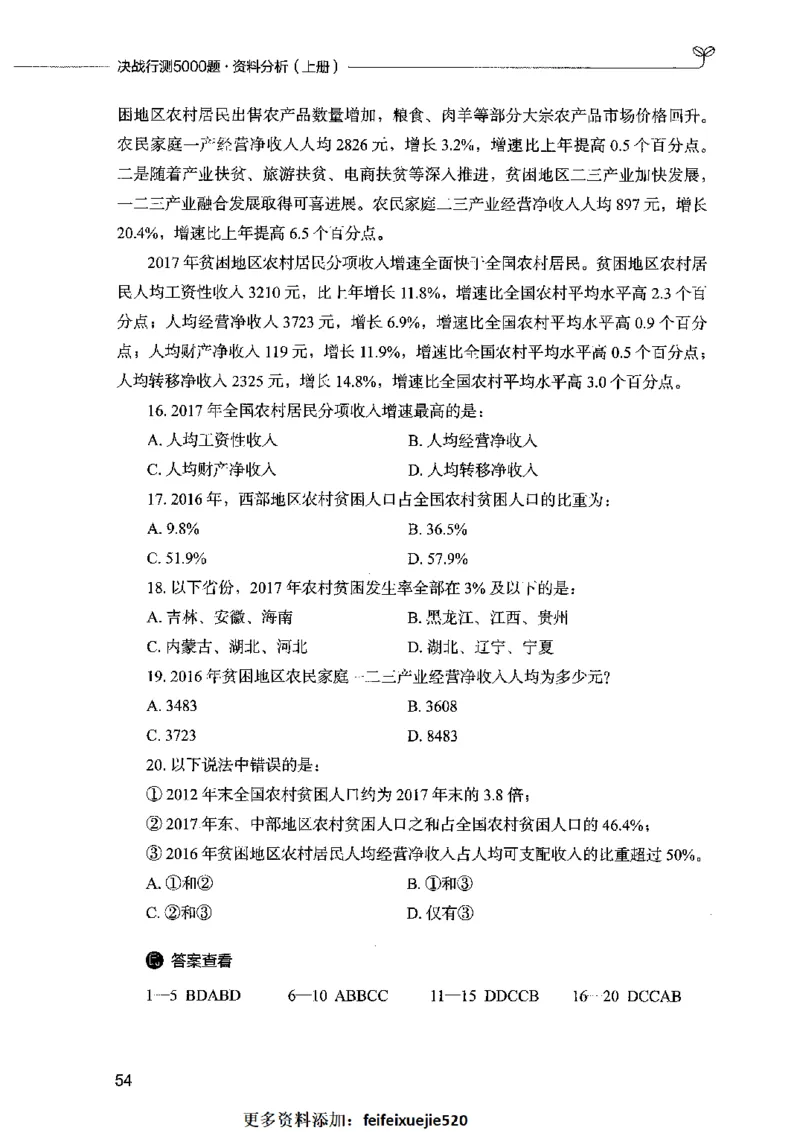 09资料分析（题本）2023年5月版_26吉林考备考资料包_11省考刷题包_04决战行测5000题_行测5000题2023年5月版次
