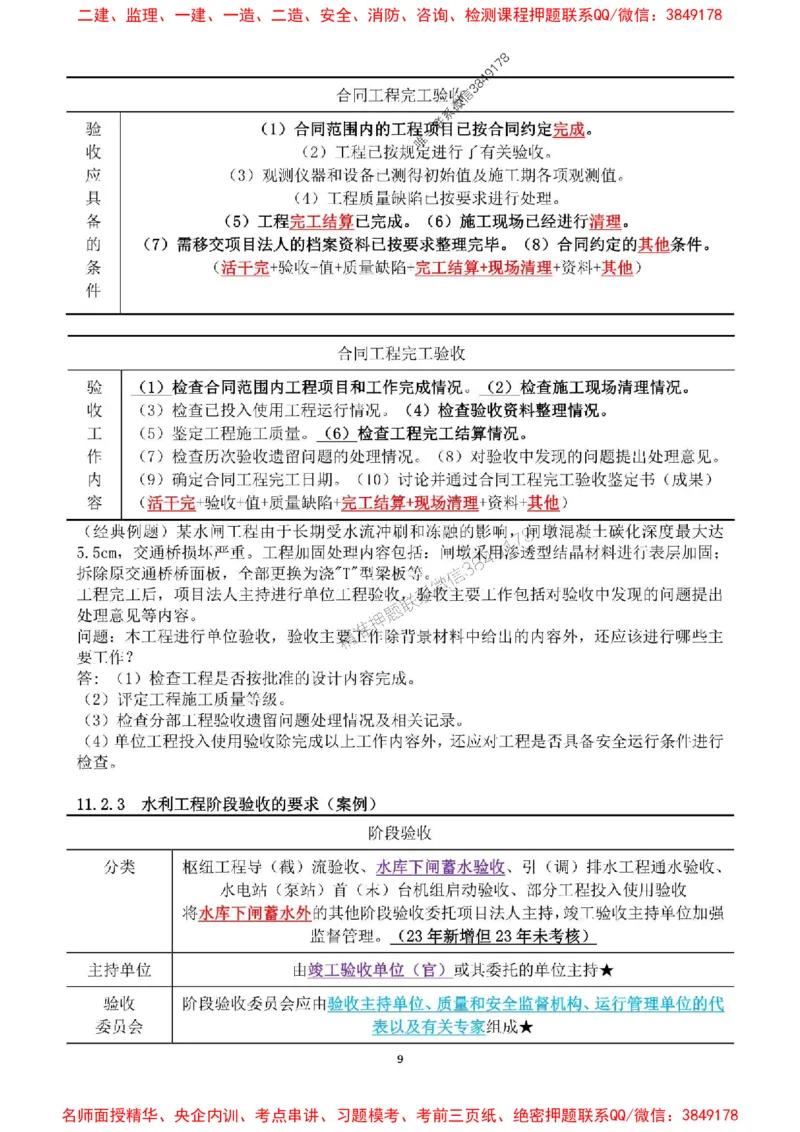 2025年一建水利集训白皮书80%以上考点覆盖，重点推荐_2026年一级建造师_2026年一建水利_2025年一建水利SVIP_05-考前密训✿央企特训✿机构普押