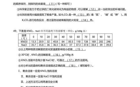 2011-2017年上海市历年中考化学试卷真题及答案解析_中考真题_5.化学中考真题2015-2024年_地区卷_上海化学统一学业考试10～21_2010年-2021年上海中考试卷-化学_word版