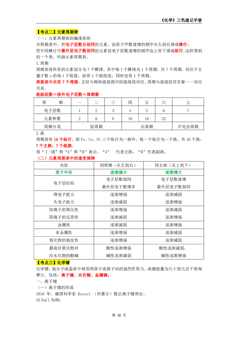 教师资格《（初中）化学》三色速记手册_教资_33教资笔试历年真题汇总（科一+科二+科三）_科三真题_02初中科三各科电子资料包合集_化学（资料文档）