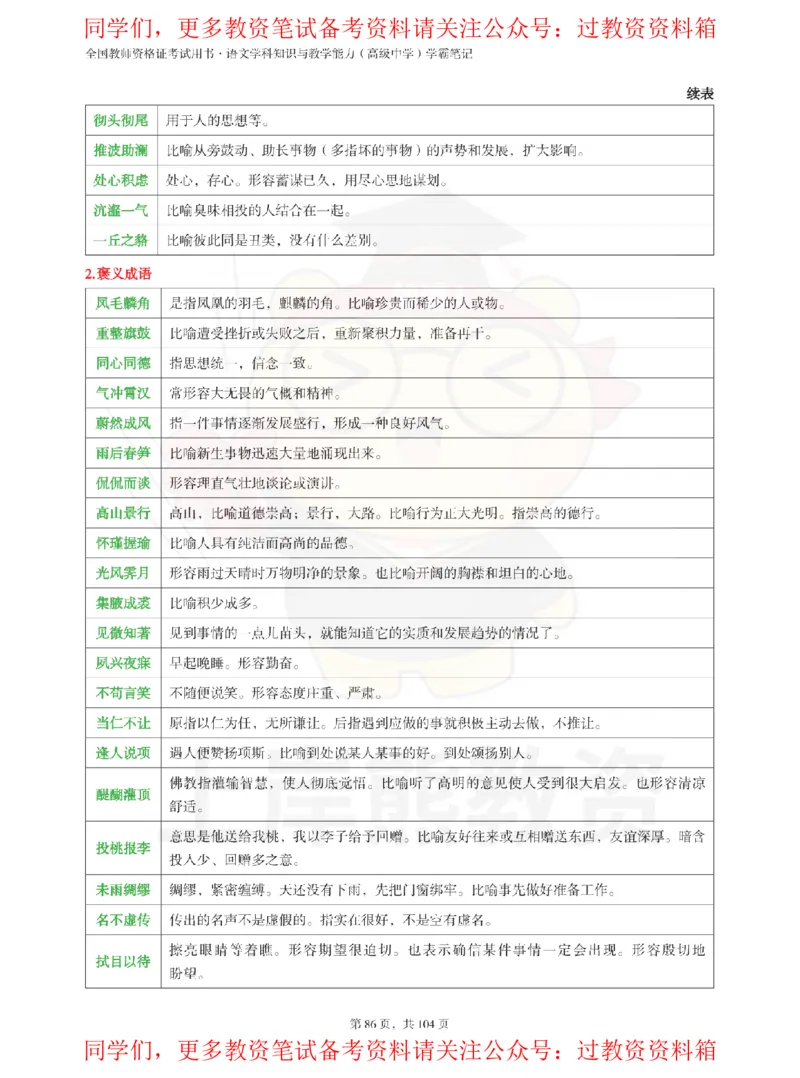 高中语文-易混重点_教资_初高中2026教资_26上资料（持续更新）_高中科三_高中科目三资料包合集②_高中语文