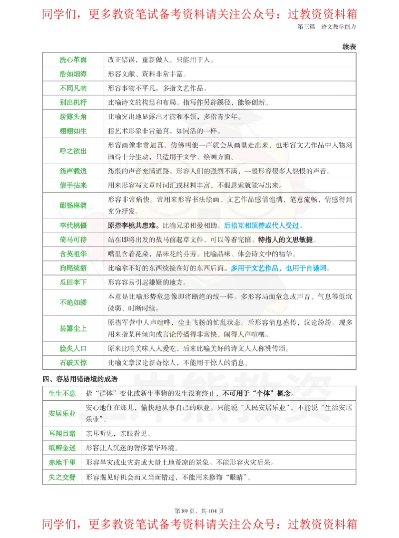 高中语文-易混重点_教资_初高中2026教资_26上资料（持续更新）_高中科三_高中科目三资料包合集②_高中语文