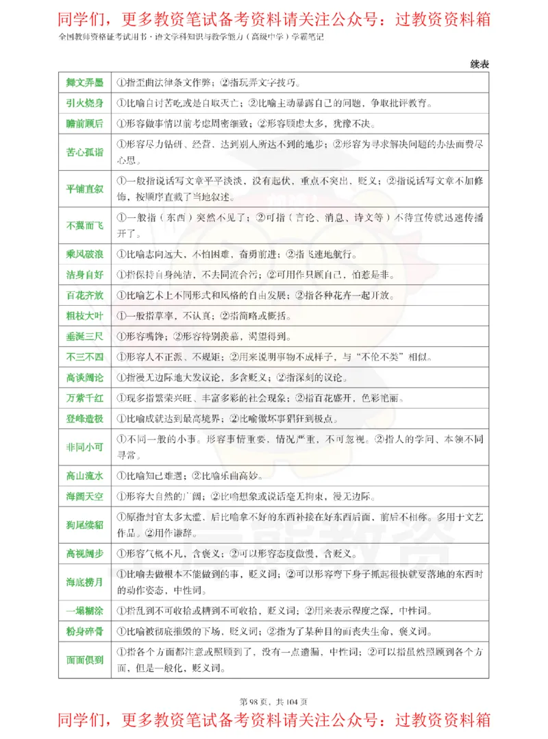 高中语文-易混重点_教资_初高中2026教资_26上资料（持续更新）_高中科三_高中科目三资料包合集②_高中语文