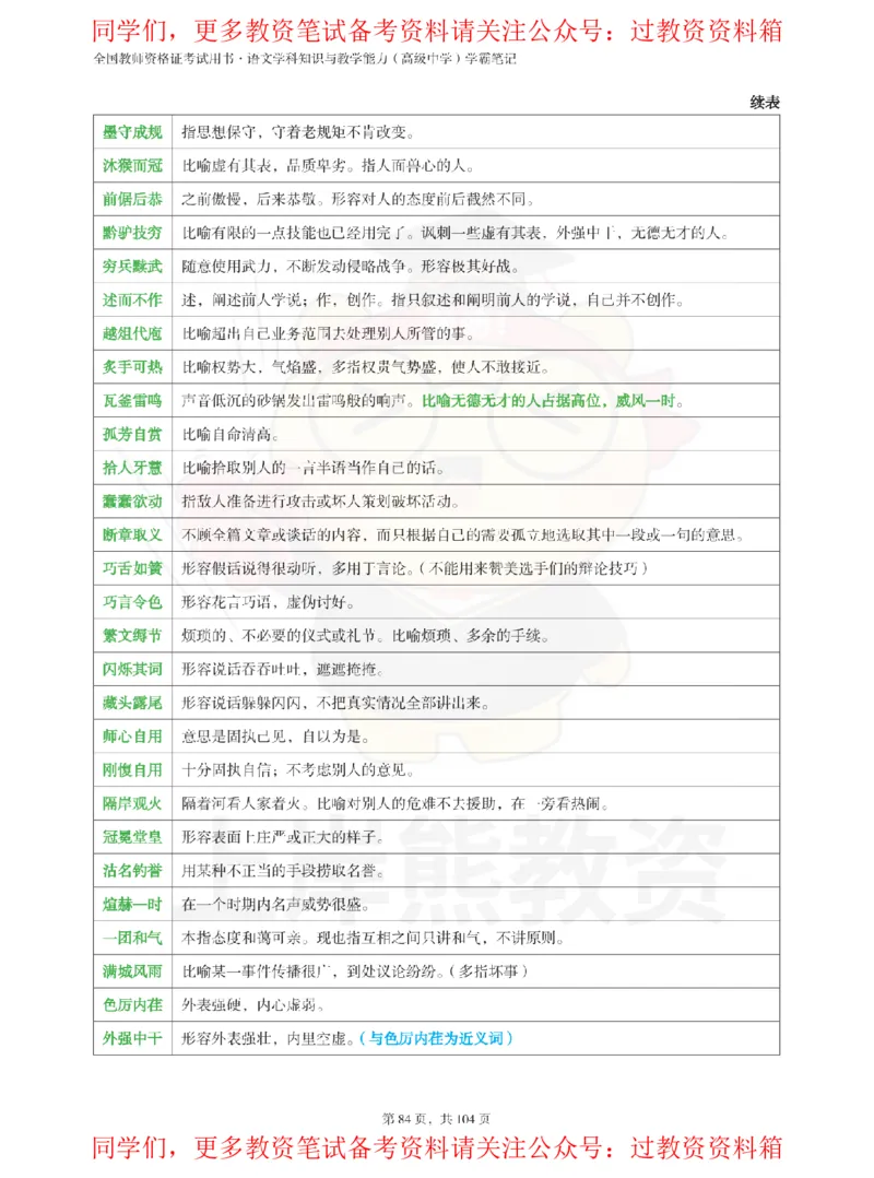 高中语文-易混重点_教资_初高中2026教资_26上资料（持续更新）_高中科三_高中科目三资料包合集②_高中语文