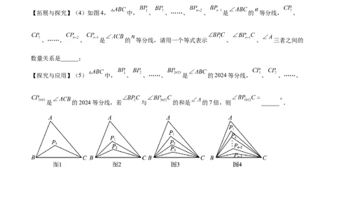 2025年中考数学几何模型综合训练（通用版）专题05三角形中的倒角模型之双角平分线（三角形）模型解读与提分精练（学生版）_2数学总复习_2025中考复习资料