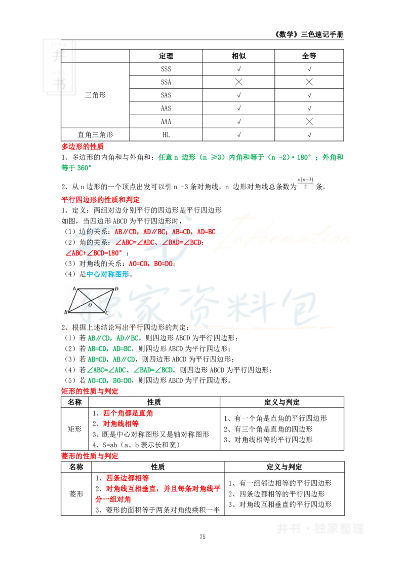 初中数学王炸秘籍9_教资_初高中2026教资_25下教师资格证_科三初中各科资料汇总_初中数学王炸秘籍