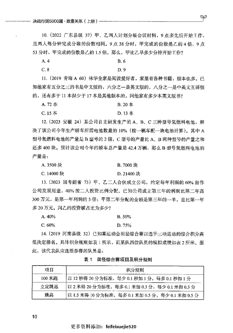 07数量关系（题本）2023年5月版_26吉林考备考资料包_11省考刷题包_04决战行测5000题_行测5000题2023年5月版次