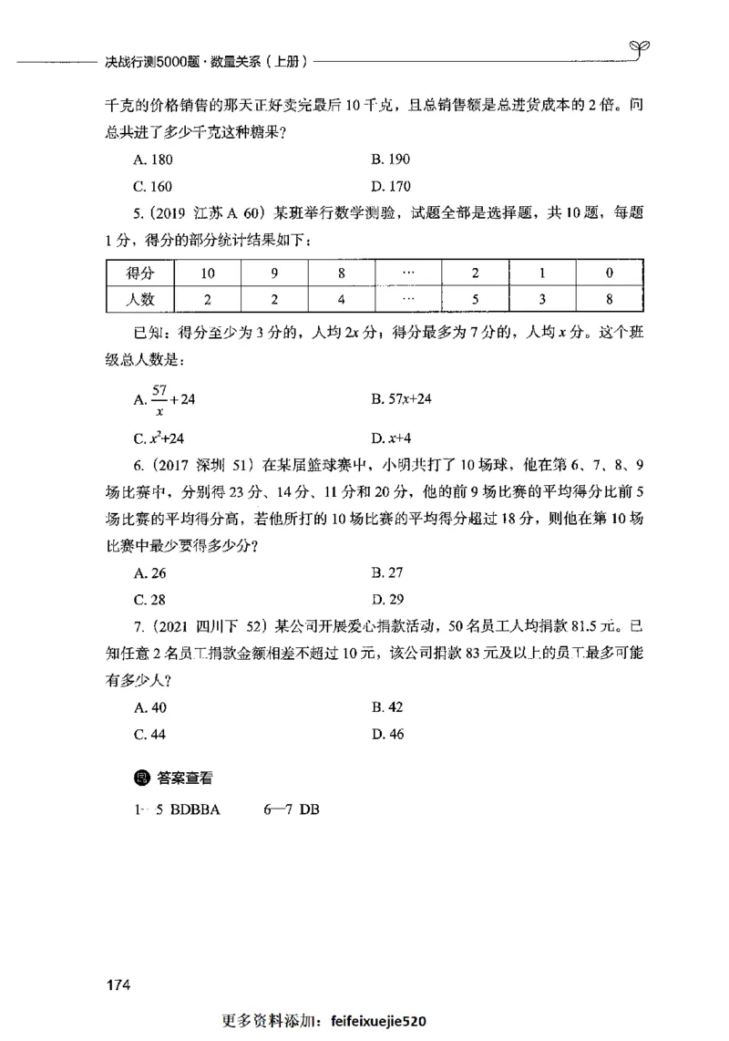 07数量关系（题本）2023年5月版_26吉林考备考资料包_11省考刷题包_04决战行测5000题_行测5000题2023年5月版次