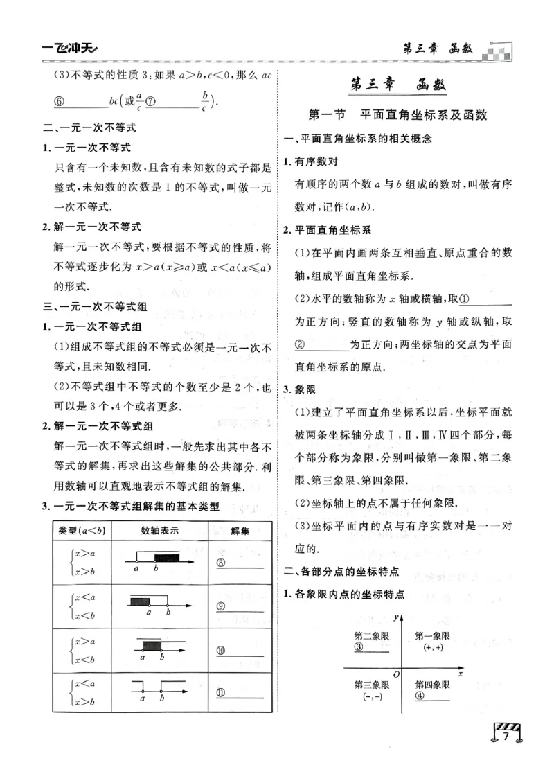 一飞冲天-中考专项精品试题分类-数学基础知识填空_《一飞冲天-中考专项》2026版_一飞冲天-中考专项（2026版）