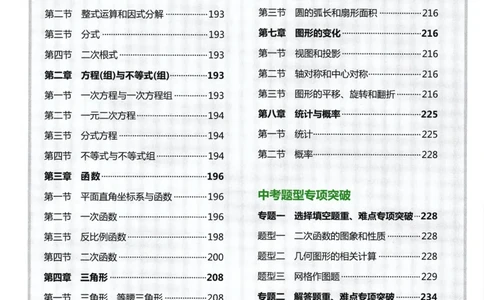 一飞冲天-中考专项精品试题分类-数学参考答案_《一飞冲天-中考专项》2026版_一飞冲天-中考专项精品试题分类（2024版）