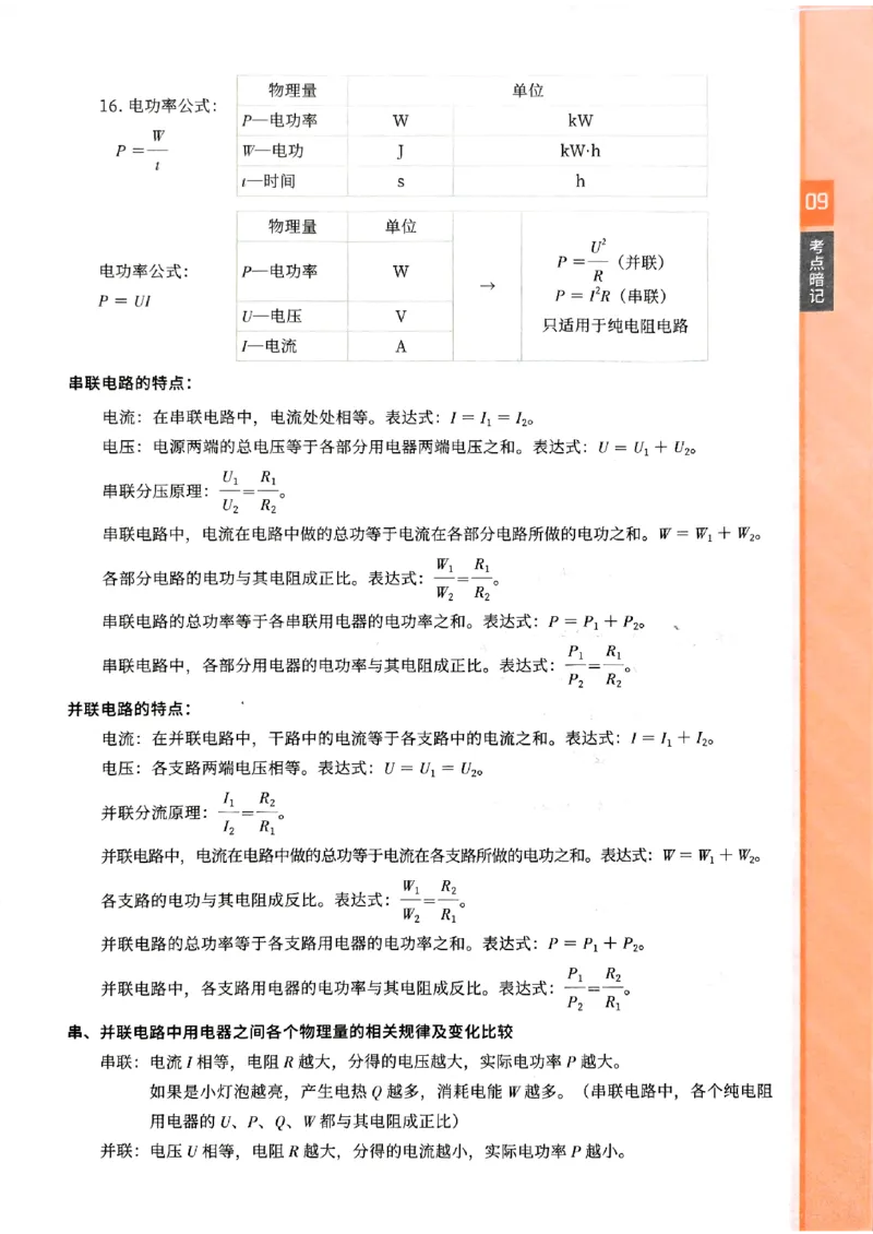 一飞冲天-中考专项精品试题分类-物理考点暗记_《一飞冲天-中考专项》2026版_一飞冲天-中考专项（2026版）
