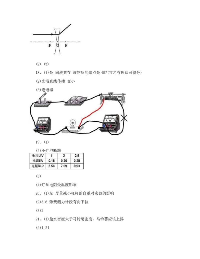 2010年云南省中考物理试题有答案(word版)_中考真题_4.物理中考真题2015-2024年_地区卷_云南省_云南中考物理2010--2022年（云南省统一试卷）
