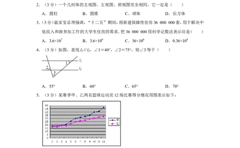 2011年山东省德州市中考数学试卷_中考真题_2.数学中考真题2015-2024年_地区卷_山东省_山东德州数学10-21_德州数学10-21