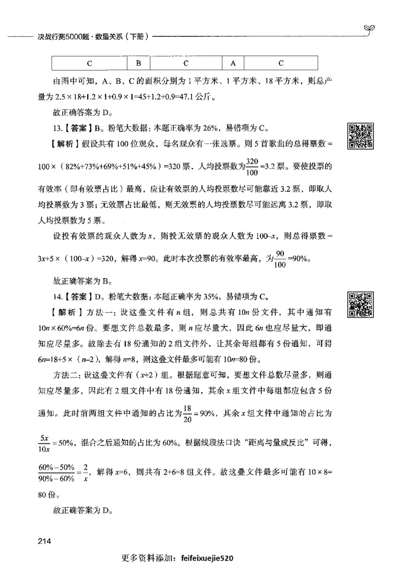 08数量关系（答案）2023年5月版_26吉林考备考资料包_11省考刷题包_04决战行测5000题_行测5000题2023年5月版次