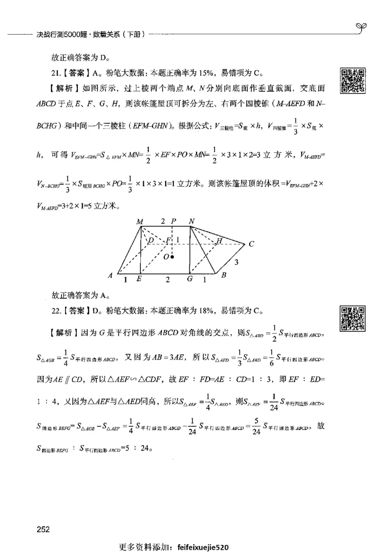 08数量关系（答案）2023年5月版_26吉林考备考资料包_11省考刷题包_04决战行测5000题_行测5000题2023年5月版次