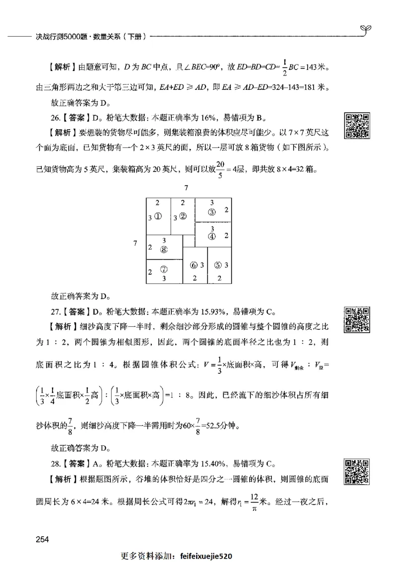 08数量关系（答案）2023年5月版_26吉林考备考资料包_11省考刷题包_04决战行测5000题_行测5000题2023年5月版次