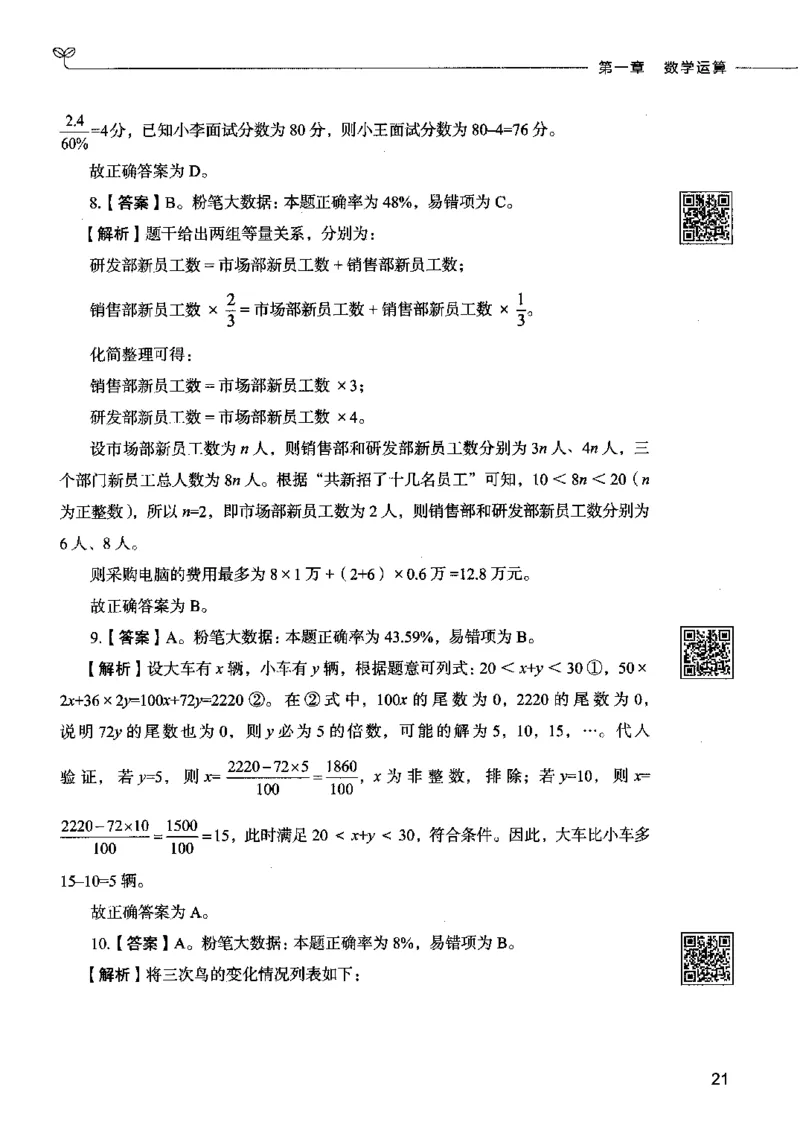 08数量关系（答案）2023年5月版_26吉林考备考资料包_11省考刷题包_04决战行测5000题_行测5000题2023年5月版次