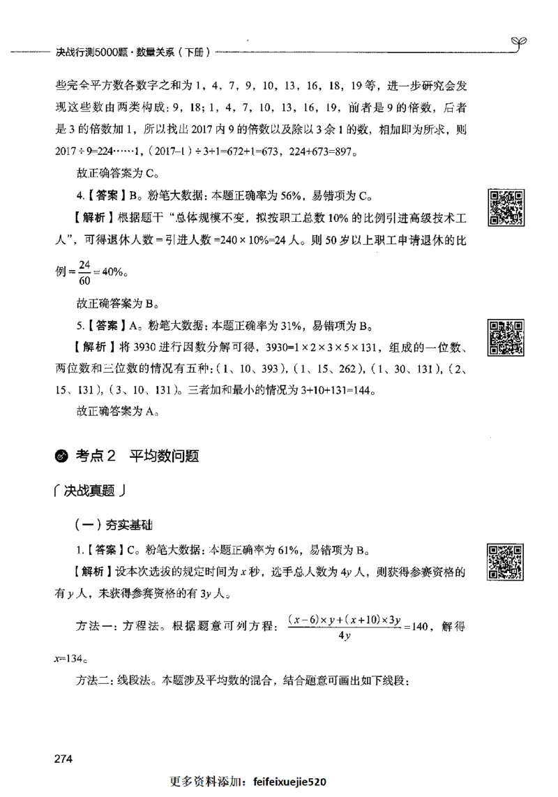 08数量关系（答案）2023年5月版_26吉林考备考资料包_11省考刷题包_04决战行测5000题_行测5000题2023年5月版次