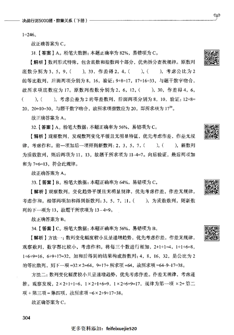 08数量关系（答案）2023年5月版_26吉林考备考资料包_11省考刷题包_04决战行测5000题_行测5000题2023年5月版次