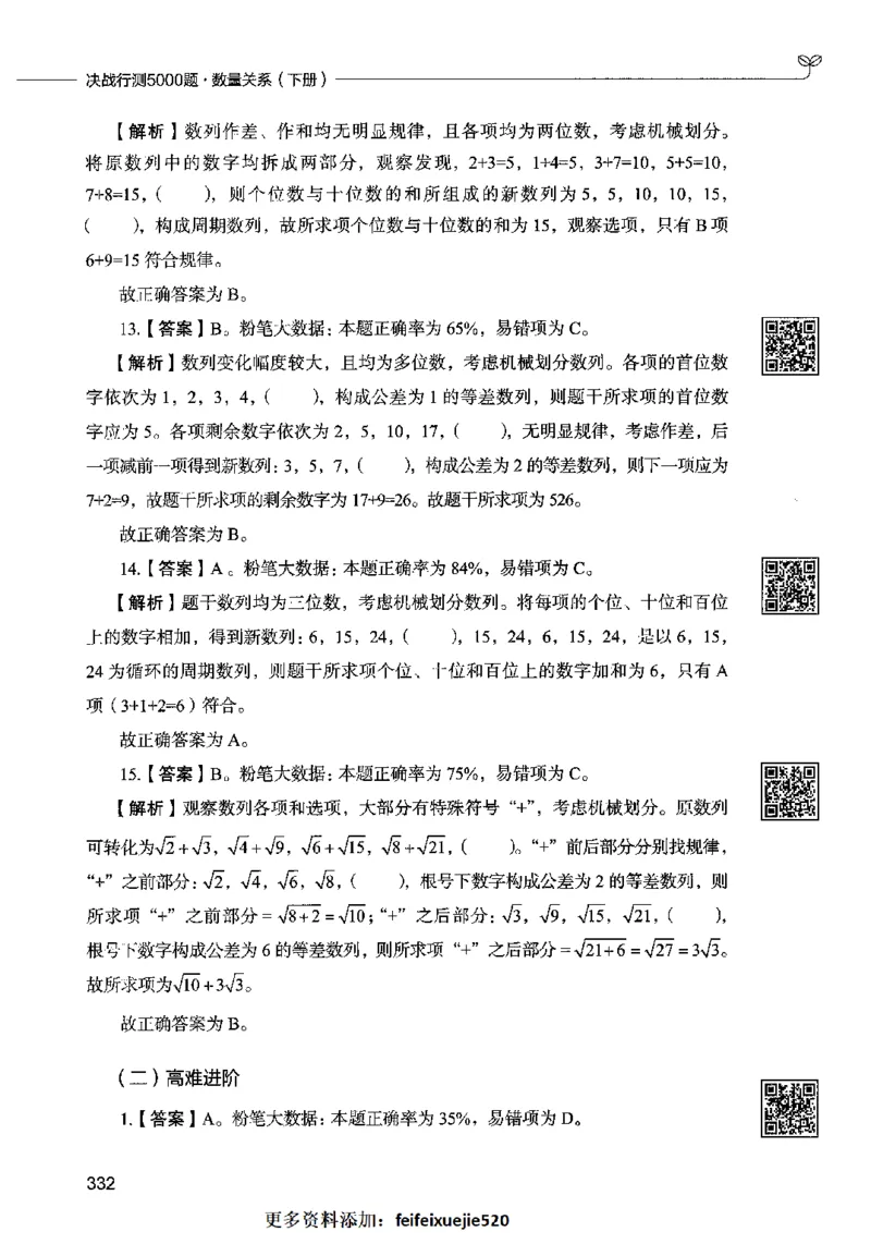 08数量关系（答案）2023年5月版_26吉林考备考资料包_11省考刷题包_04决战行测5000题_行测5000题2023年5月版次