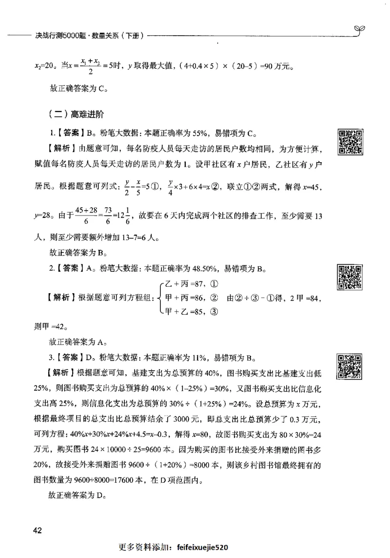 08数量关系（答案）2023年5月版_26吉林考备考资料包_11省考刷题包_04决战行测5000题_行测5000题2023年5月版次