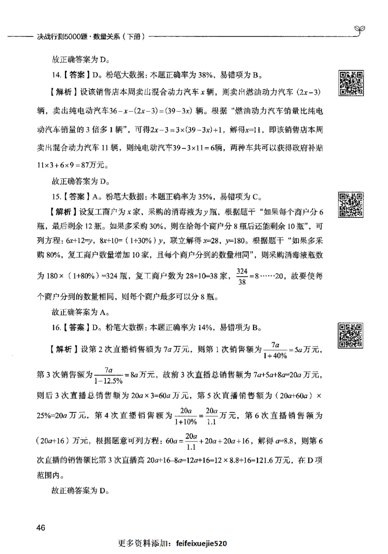 08数量关系（答案）2023年5月版_26吉林考备考资料包_11省考刷题包_04决战行测5000题_行测5000题2023年5月版次