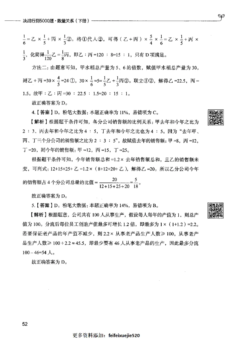 08数量关系（答案）2023年5月版_26吉林考备考资料包_11省考刷题包_04决战行测5000题_行测5000题2023年5月版次