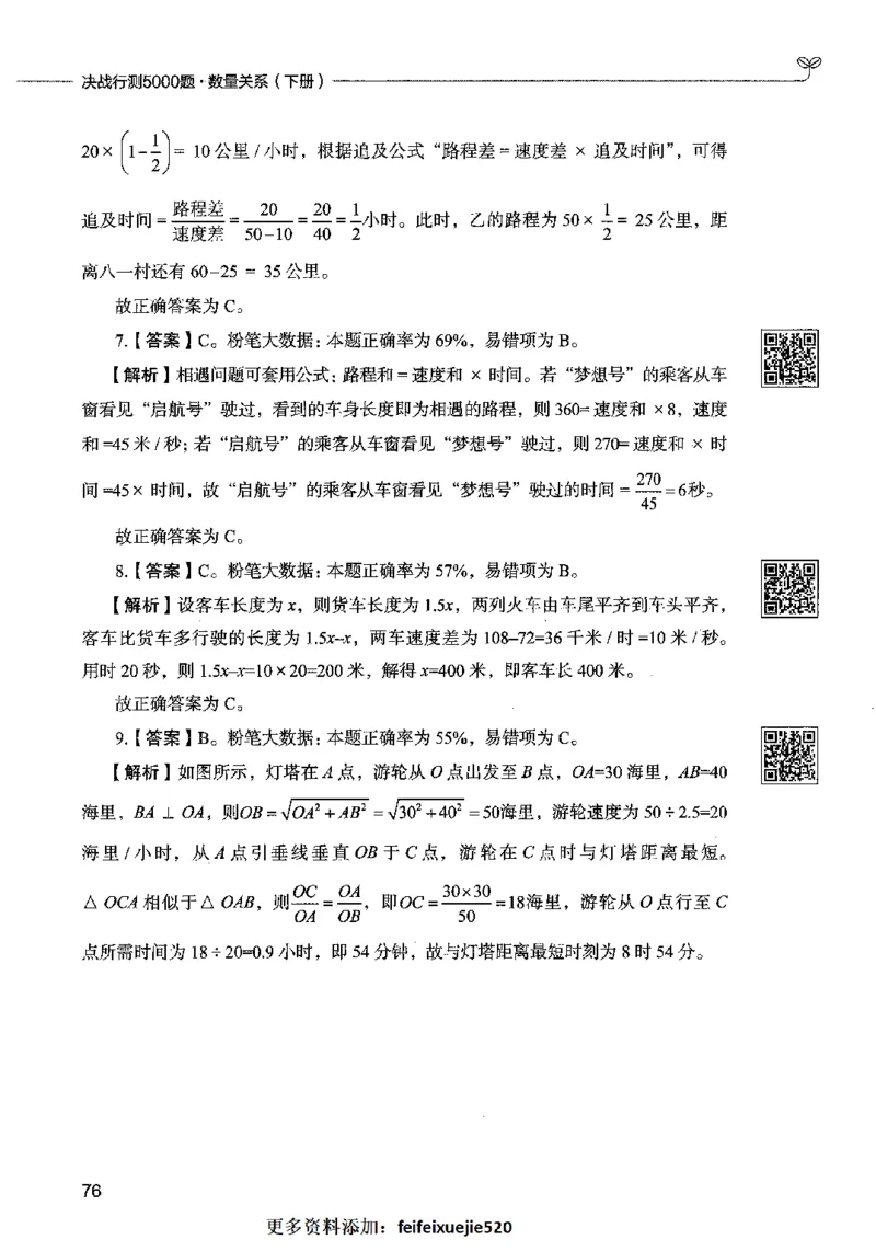 08数量关系（答案）2023年5月版_26吉林考备考资料包_11省考刷题包_04决战行测5000题_行测5000题2023年5月版次