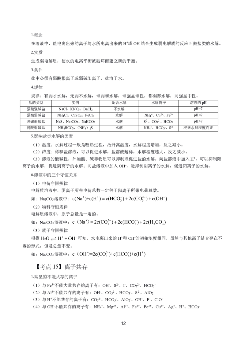 初高中化学高频考点_教资_2026上半年中学教资笔试（更新中）_03教资笔试高频考点清单（科一+科二+科三）_教资笔试科三高频考点
