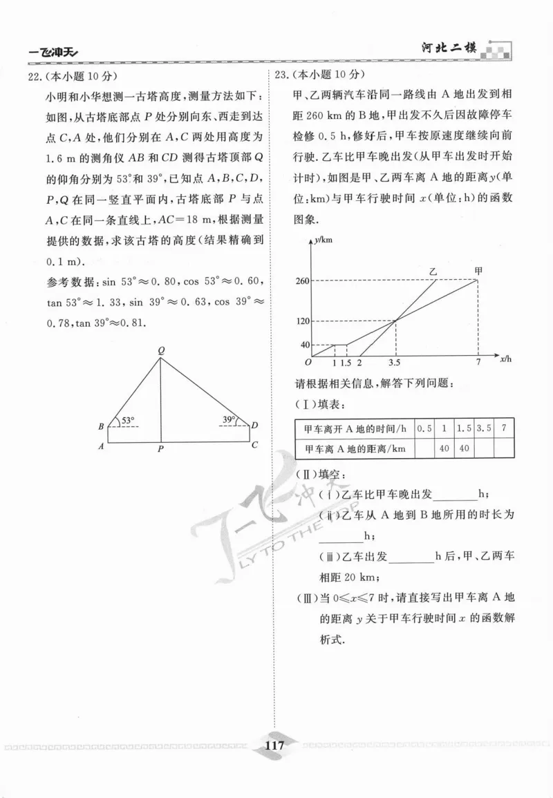 一飞冲天-中考模拟试题汇编-数学_《一飞冲天-中考专项》2026版_一飞冲天-中考模拟试题汇编（2024版）