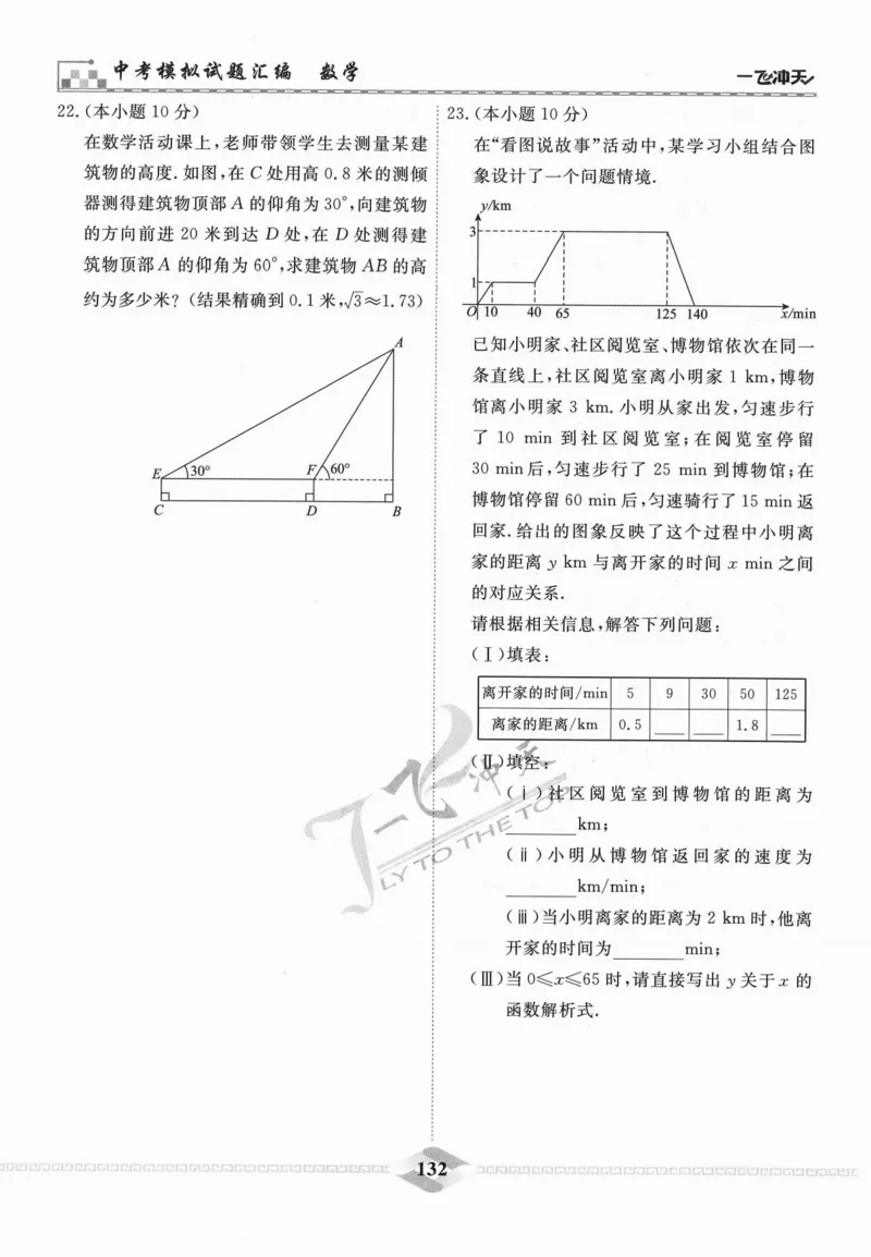 一飞冲天-中考模拟试题汇编-数学_《一飞冲天-中考专项》2026版_一飞冲天-中考模拟试题汇编（2024版）