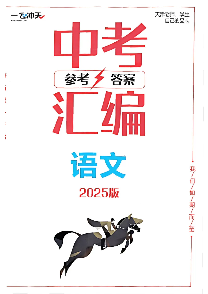 2025《一飞冲天-中考模拟试题汇编》语文答案_《一飞冲天-中考专项》2026版_一飞冲天-中考模拟试题汇编（2025版）