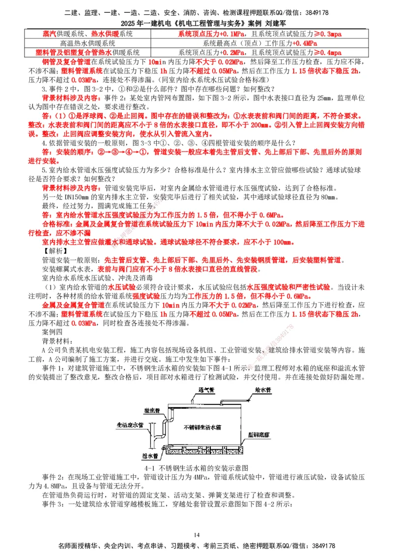 2025年一建机电-案例_2026年一级建造师_2026年一建机电_2025年一建机电SVIP_04-冲刺串讲✿考点强化✿小灶集训_34-机电《案例专项班》刘建军TG_讲义