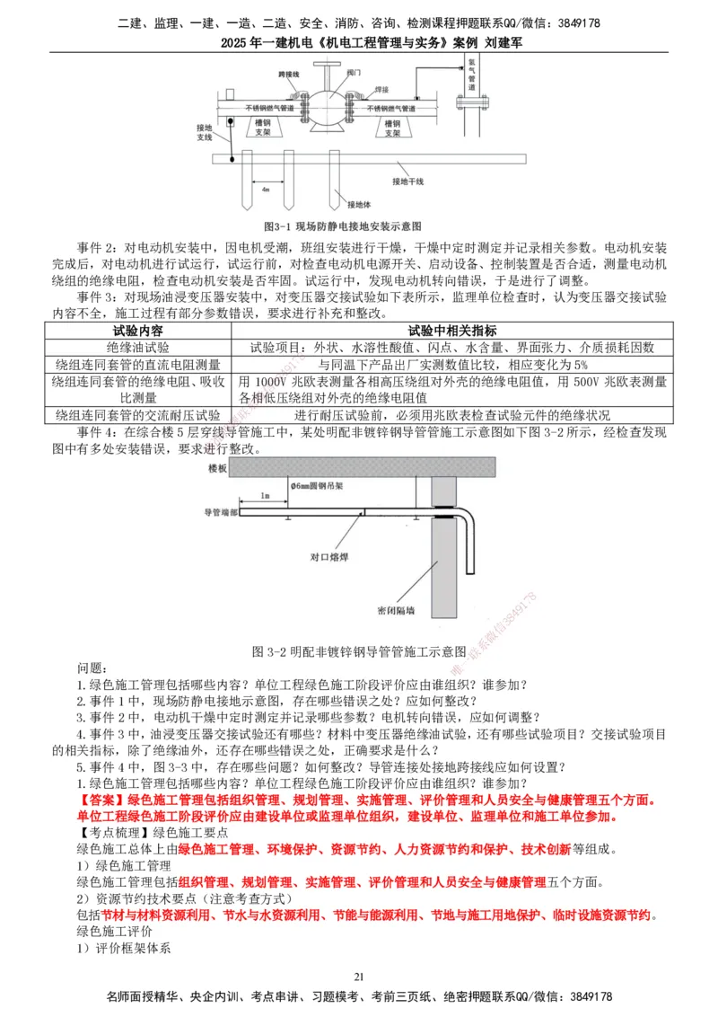 2025年一建机电-案例_2026年一级建造师_2026年一建机电_2025年一建机电SVIP_04-冲刺串讲✿考点强化✿小灶集训_34-机电《案例专项班》刘建军TG_讲义