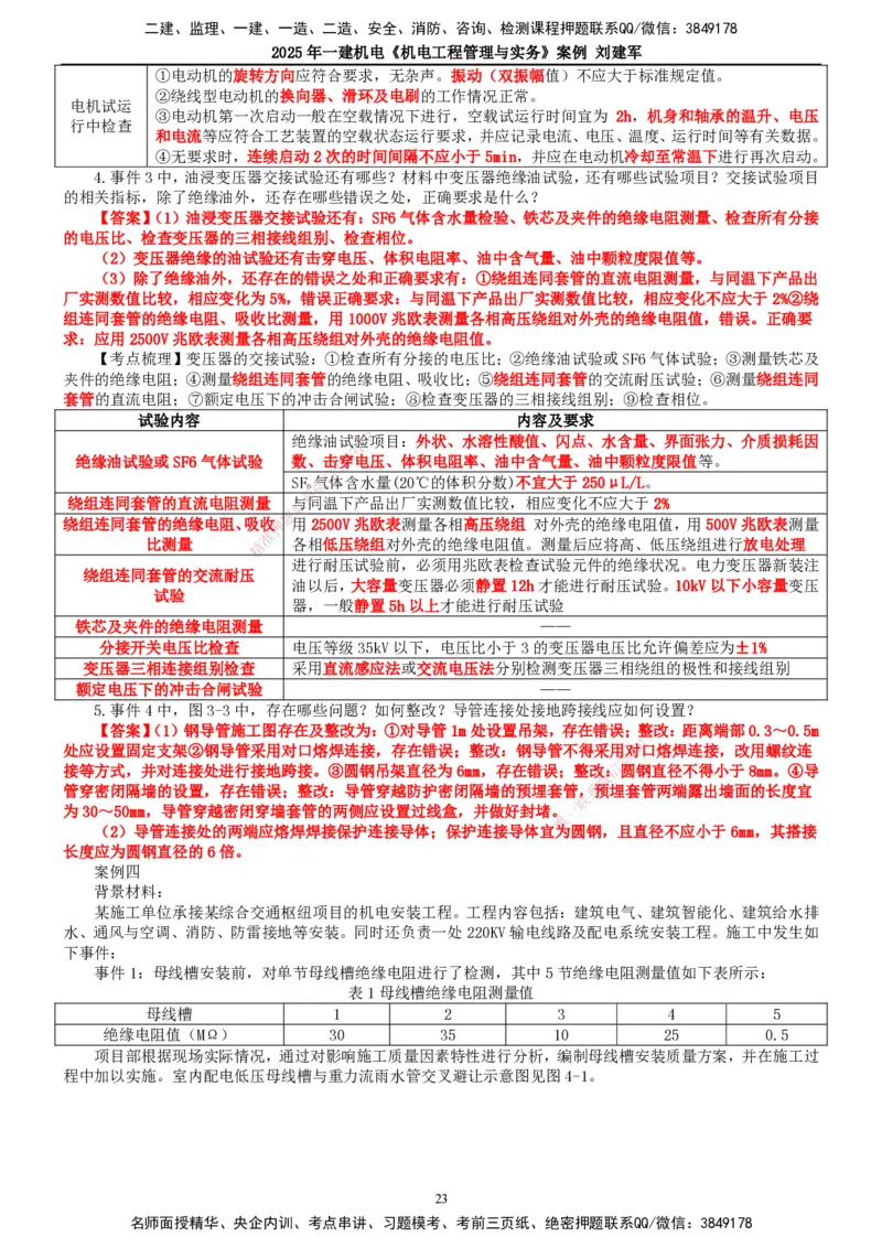 2025年一建机电-案例_2026年一级建造师_2026年一建机电_2025年一建机电SVIP_04-冲刺串讲✿考点强化✿小灶集训_34-机电《案例专项班》刘建军TG_讲义