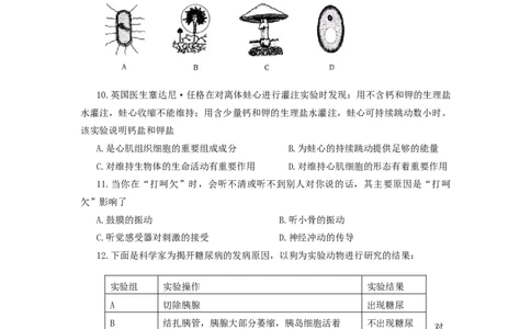 2009潍坊市中考生物试题带答案(word版)_中考真题_8.生物中考真题2015-2024年_地区卷_山东省_山东潍坊中考生物08-21