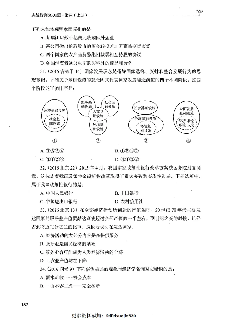 01常识（题本）_26吉林考备考资料包_11省考刷题包_04决战行测5000题_行测5000题2021年7月版次