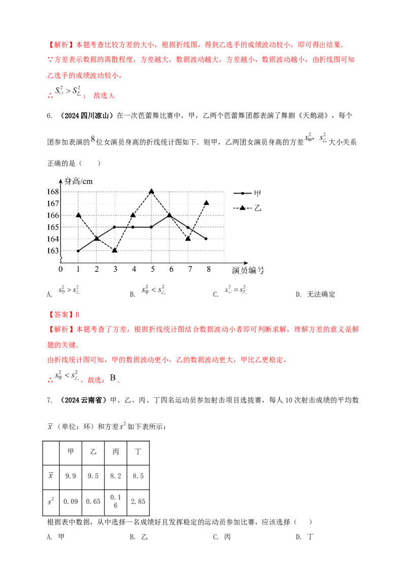 2025年中考数学一轮复习学案：7.1抽样与数据分析（教师版）_2数学总复习_2025中考复习资料_2025年中考数学一轮复习学案（全国通用）