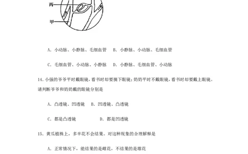 2008烟台市中考生物试题及答案(word版)_中考真题_8.生物中考真题2015-2024年_地区卷_山东省_烟台中考生物08-22
