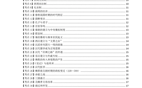 初高中历史高频考点_教资_2026上半年中学教资笔试（更新中）_03教资笔试高频考点清单（科一+科二+科三）_教资笔试科三高频考点