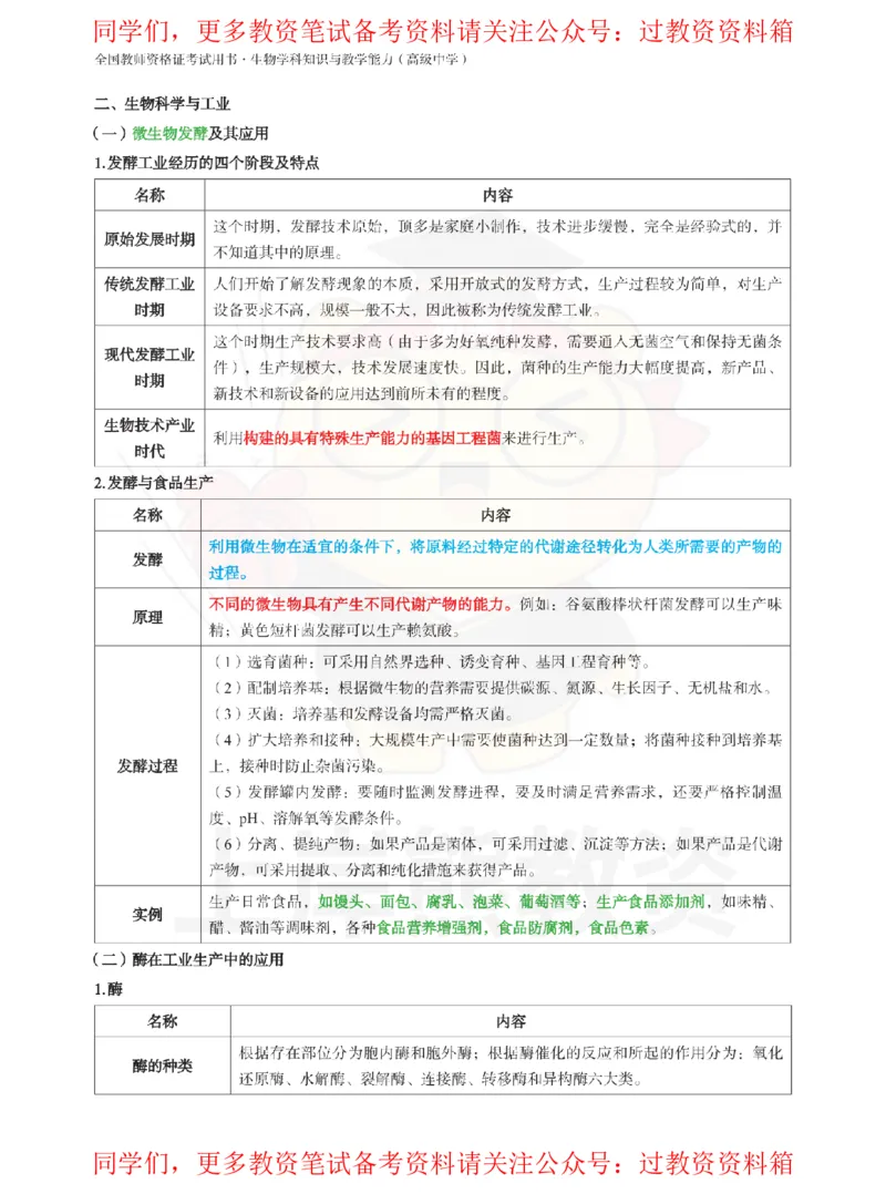 高中生物-学霸笔记108页_教资_初高中2026教资_26上资料（持续更新）_高中科三_高中科目三资料包合集②_高中生物