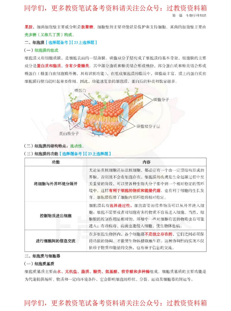 高中生物-学霸笔记108页_教资_初高中2026教资_26上资料（持续更新）_高中科三_高中科目三资料包合集②_高中生物
