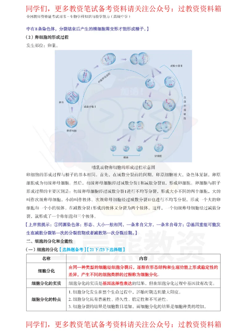 高中生物-学霸笔记108页_教资_初高中2026教资_26上资料（持续更新）_高中科三_高中科目三资料包合集②_高中生物